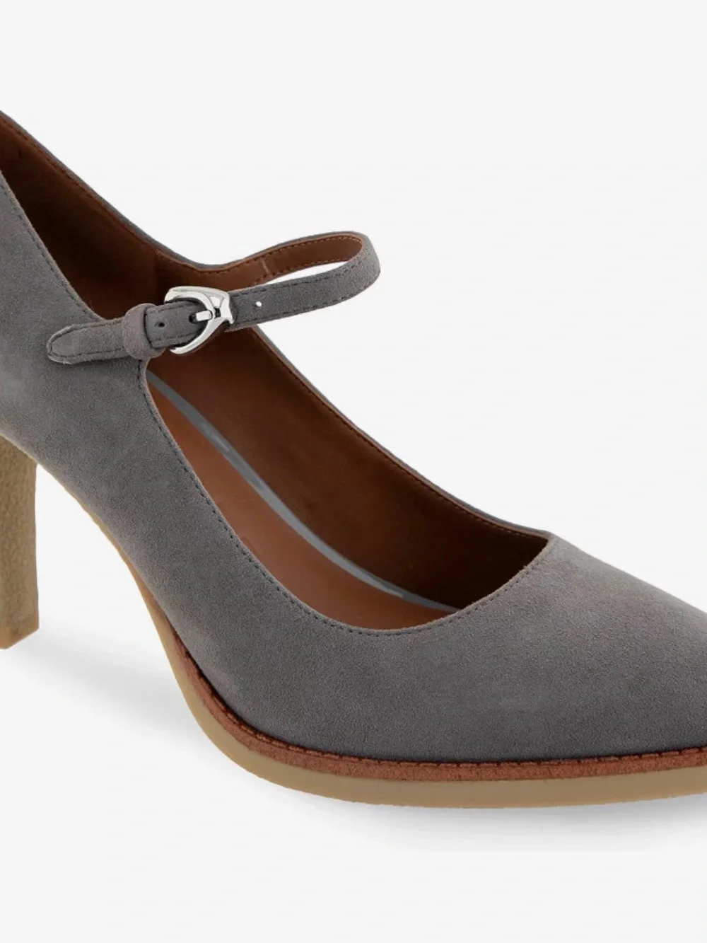 AEROSOLES taupe suede